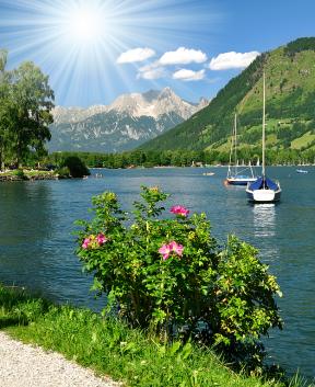 Čudovito jezero v Avstriji